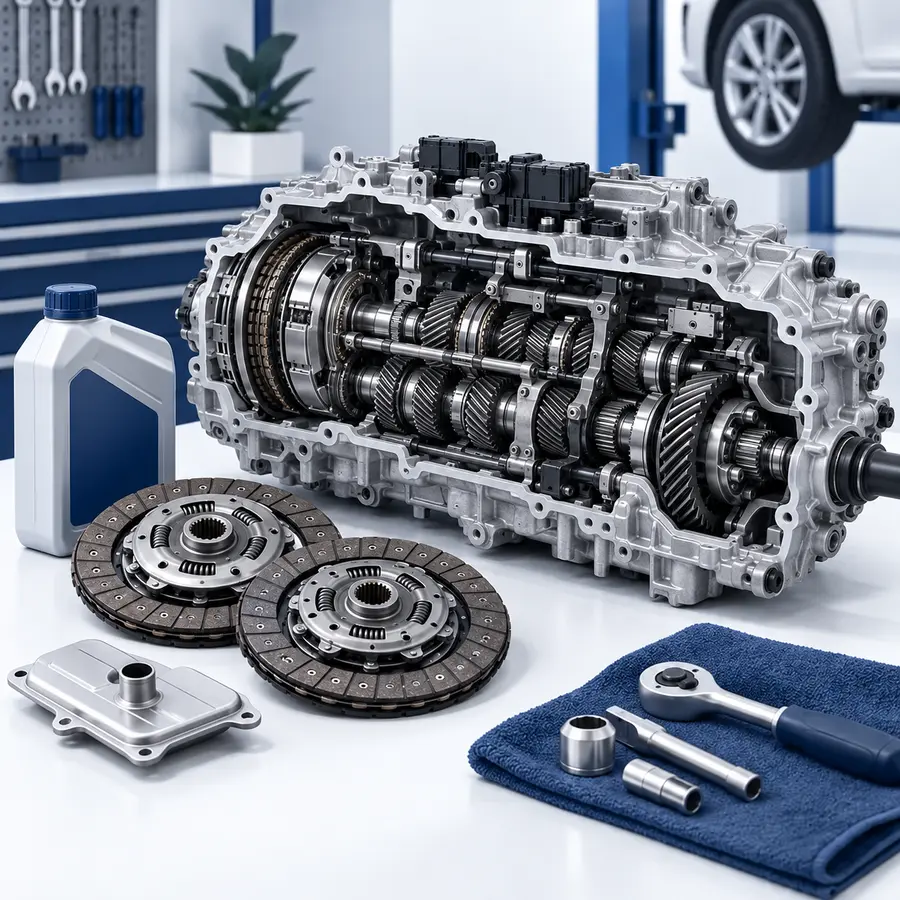 Коробка передач PowerShift с продольным разрезом корпуса